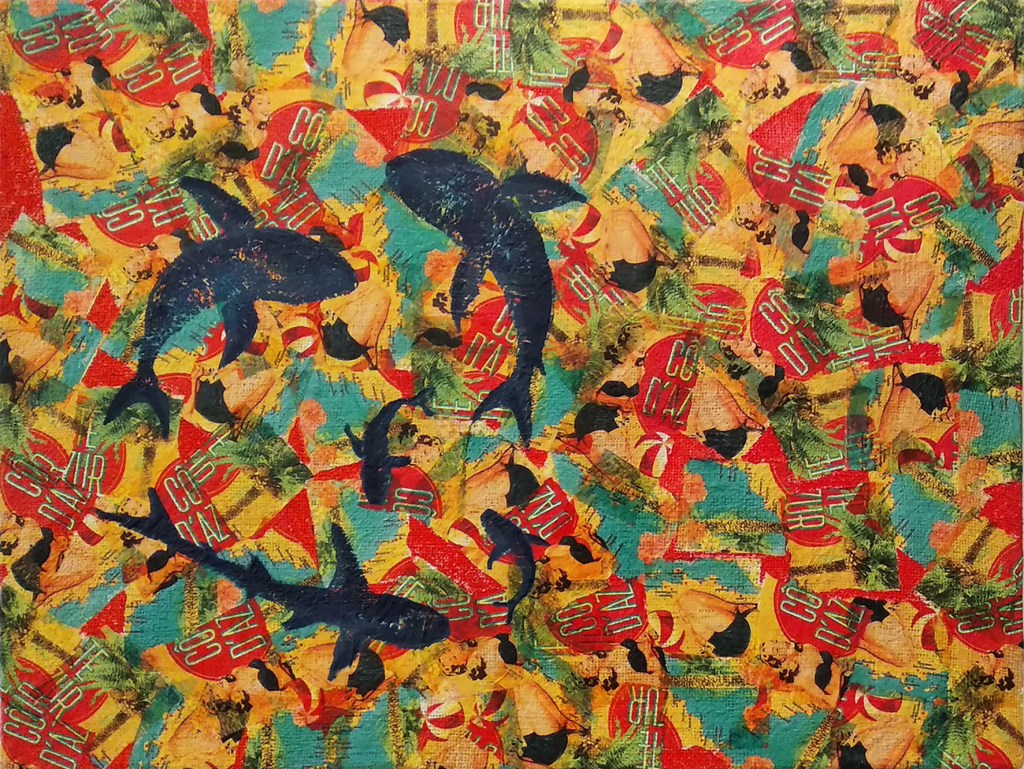 Mixed media: paper on Jute, 60x80 cm. 2024